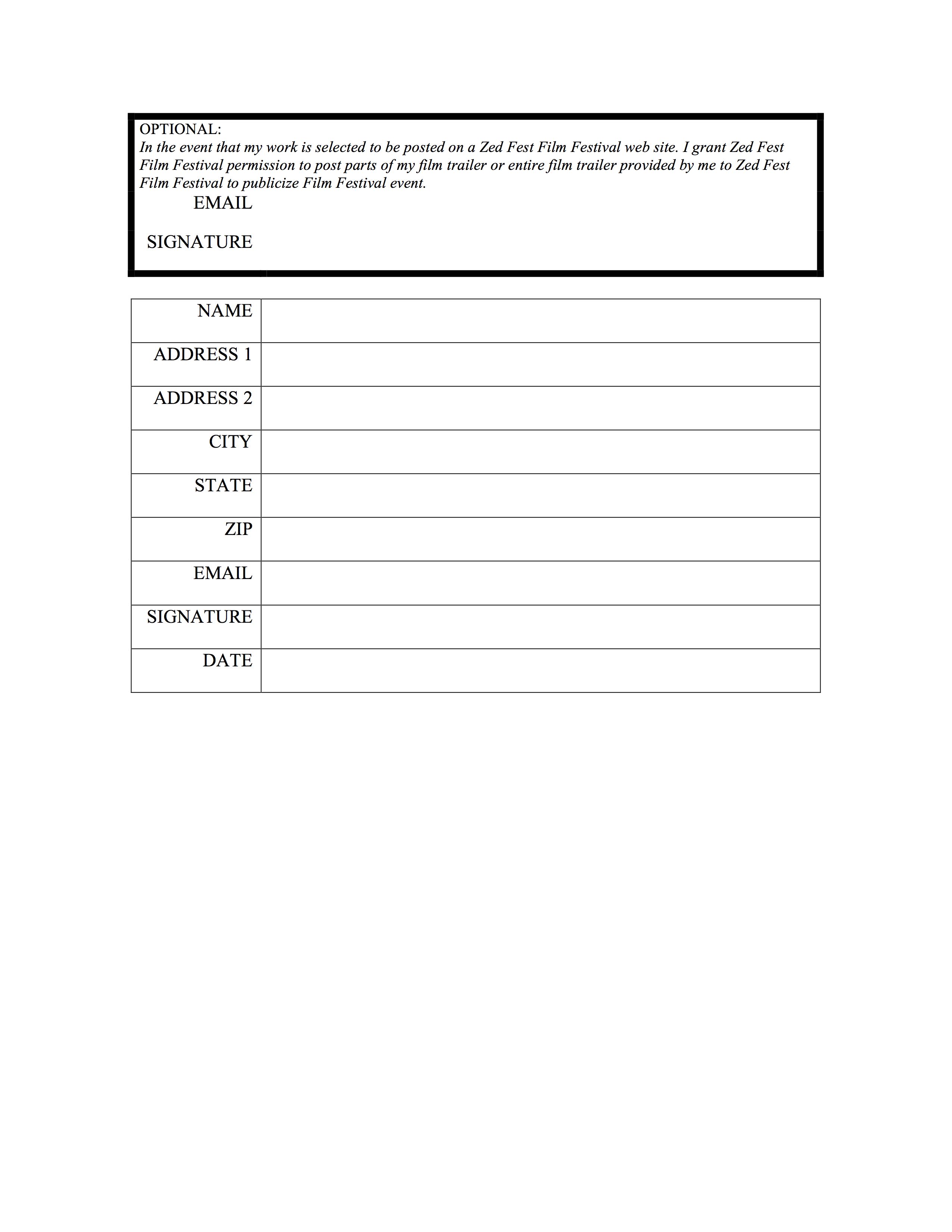 zed fest rules and release form page 4